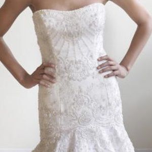 Lazaro Vintage Couture 3766 Wedding Dress